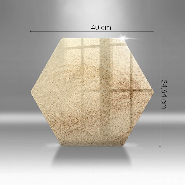 Skärbräda glas sexhörning Strandsandsemester