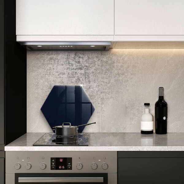 Skärbräda glas sexhörning Marinblå färg