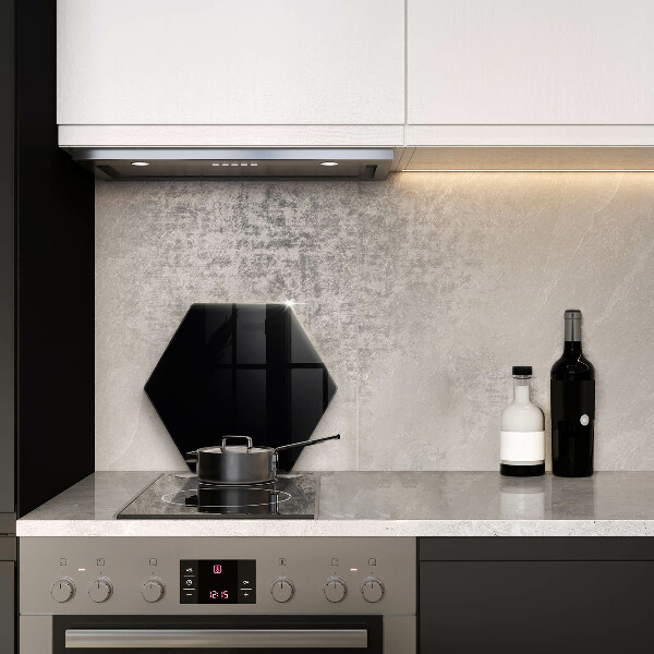 Skärbräda glas sexhörning Färg: svart