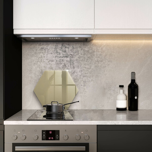 Skärbräda glas sexhörning Beige färg