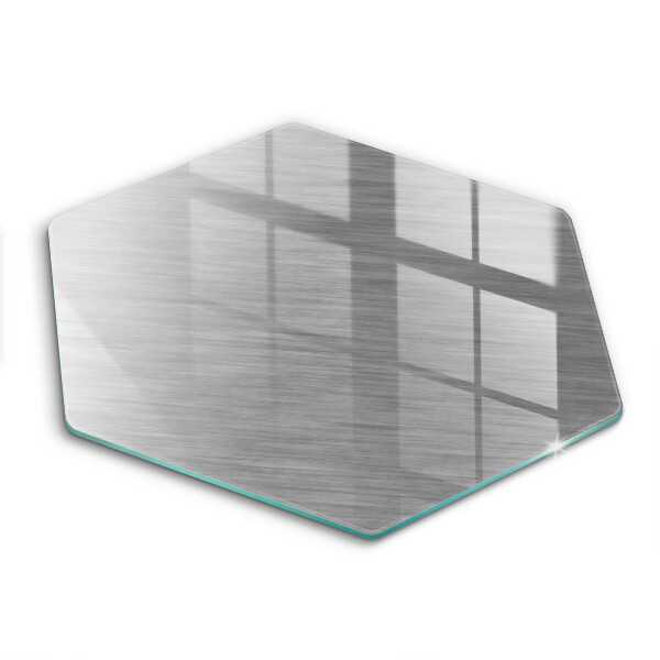 Skärbräda glas sexhörning Metall textur bakgrund