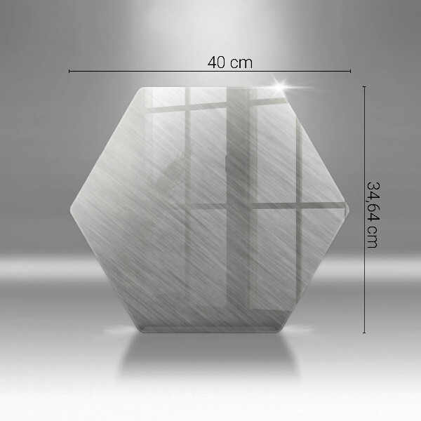 Skärbräda glas sexhörning Metall textur bakgrund