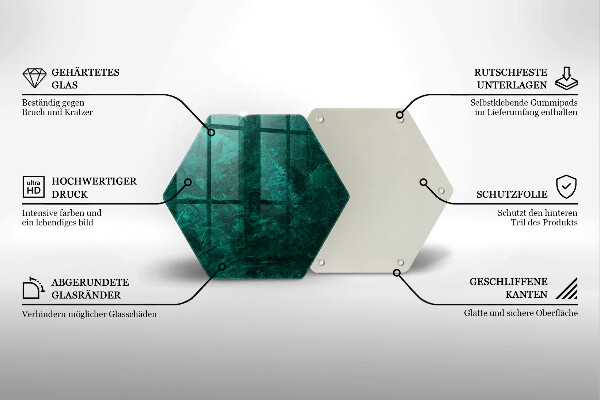 Skärbräda glas sexhörning Sten bakgrundsstruktur