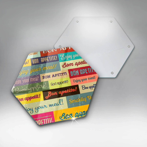 Skärbräda glas sexhörning Undertexter Bon appetit språk