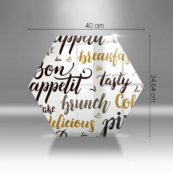 Skärbräda glas sexhörning God aptit undertexter