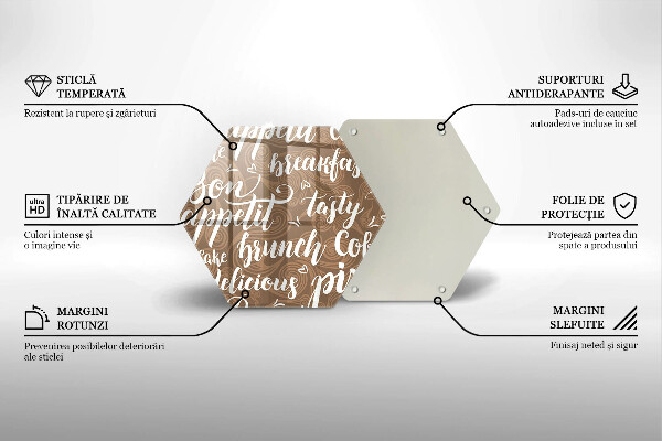 Skärbräda glas sexhörning God aptit undertexter