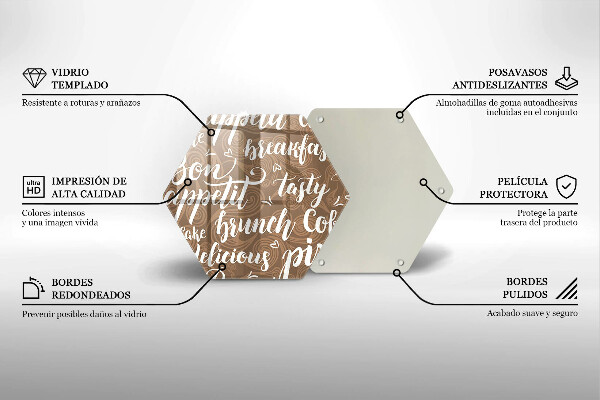 Skärbräda glas sexhörning God aptit undertexter