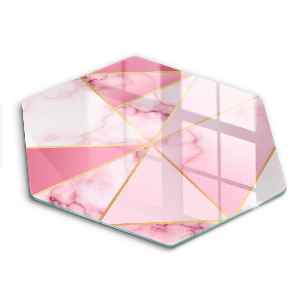 Skärbräda glas sexhörning Geometrisk marmor