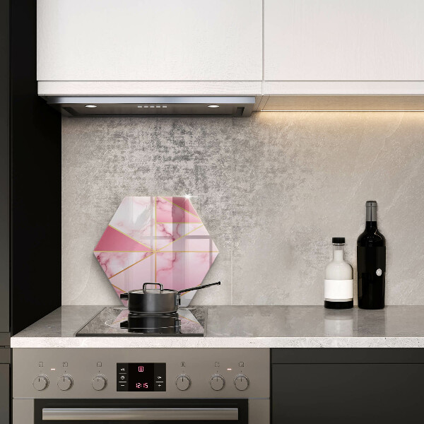 Skärbräda glas sexhörning Geometrisk marmor