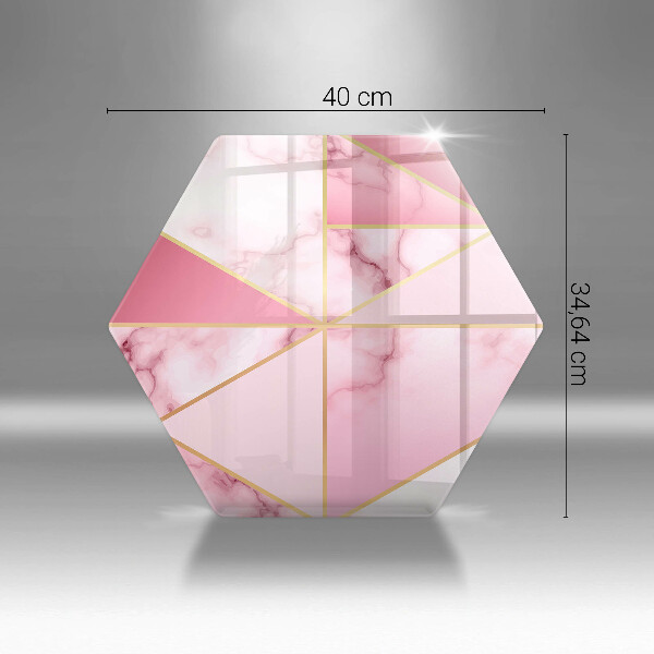 Skärbräda glas sexhörning Geometrisk marmor