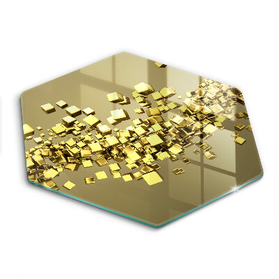 Skärbräda glas sexhörning Abstrakt 3D-geometri