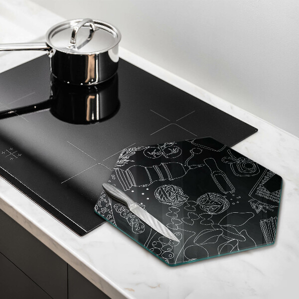 Skärbräda glas sexhörning Kökstillbehör