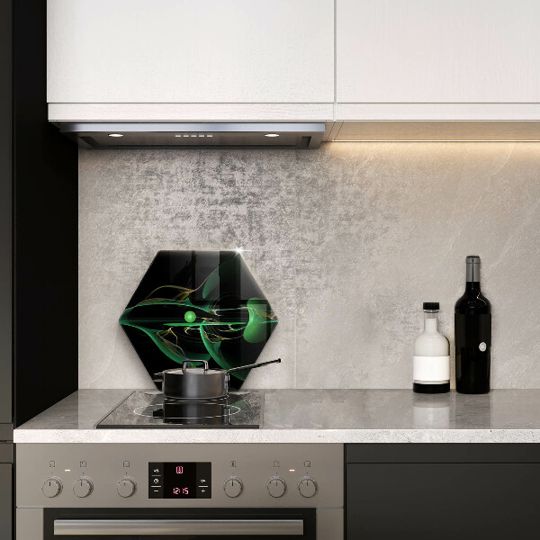 Skärbräda glas sexhörning Modern abstraktion