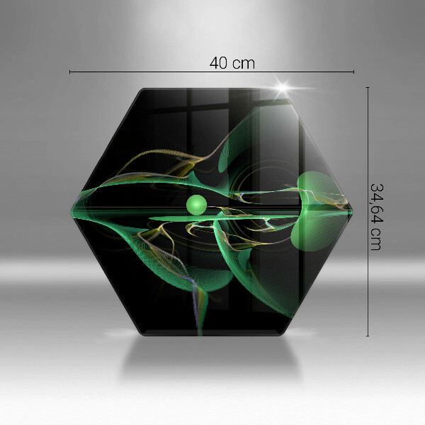 Skärbräda glas sexhörning Modern abstraktion