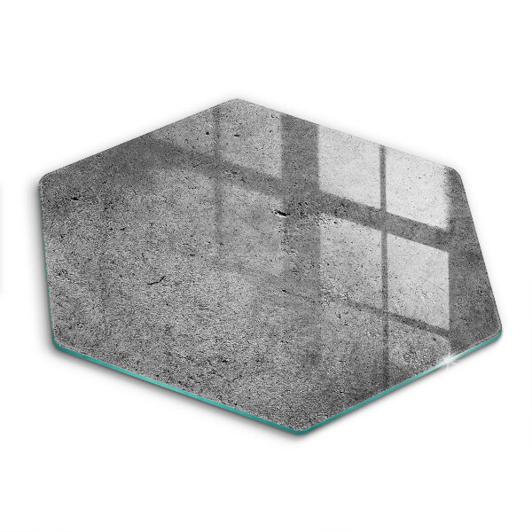 Skärbräda glas sexhörning Betong sten textur