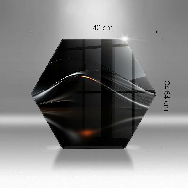 Skärbräda glas sexhörning Abstrakt 3D-design