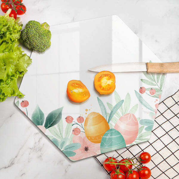 Skärbräda glas sexhörning påskägg