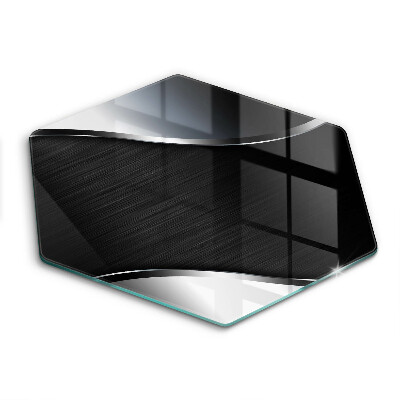 Skärbräda glas sexhörning Metallabstraktion