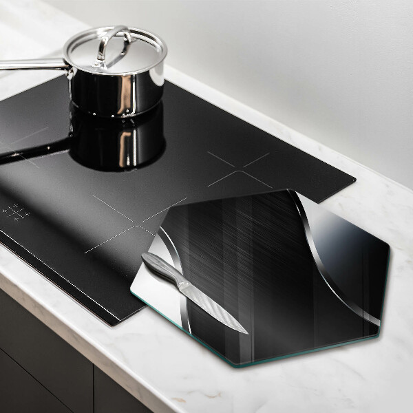 Skärbräda glas sexhörning Metallabstraktion