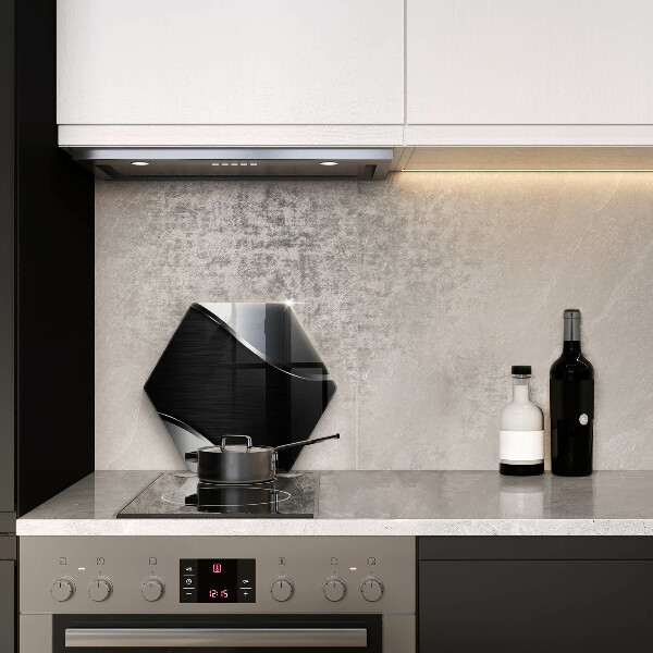 Skärbräda glas sexhörning Metallabstraktion