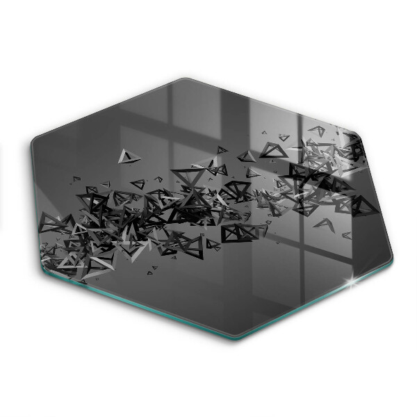 Skärbräda glas sexhörning Abstrakta 3D-former