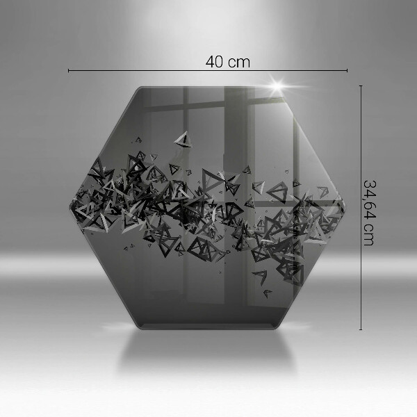 Skärbräda glas sexhörning Abstrakta 3D-former