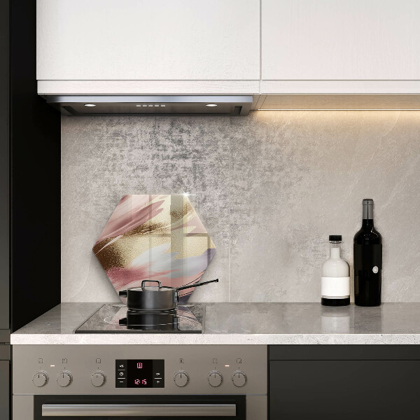 Skärbräda glas sexhörning Pastellfläckar