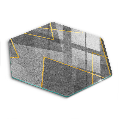 Skärbräda glas sexhörning Skarpa former