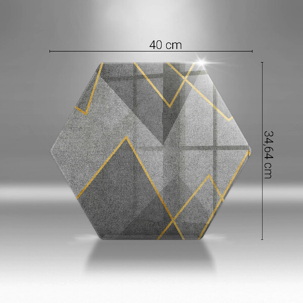 Skärbräda glas sexhörning Skarpa former