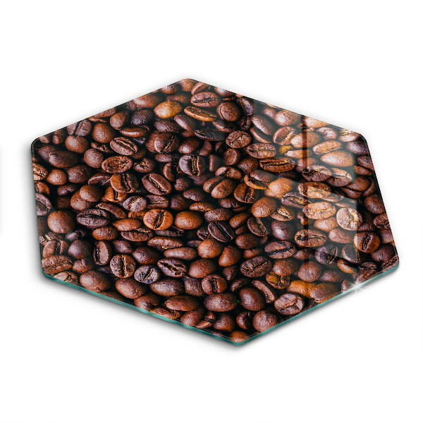 Skärbräda glas sexhörning Kaffebönor