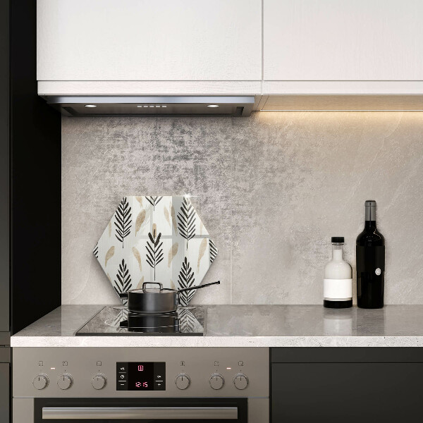 Skärbräda glas sexhörning Boho växter