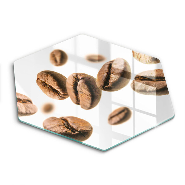 Skärbräda glas sexhörning Kaffebönor