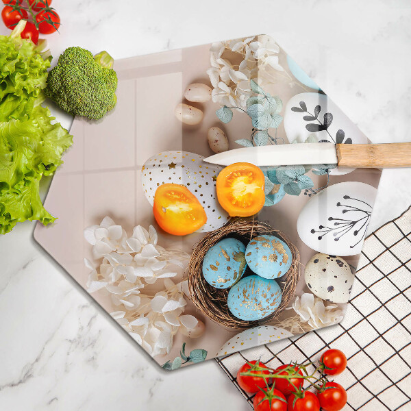 Skärbräda glas sexhörning Påskdekorationer