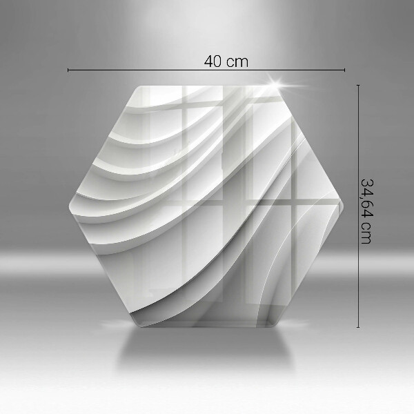 Skärbräda glas sexhörning Geometriska linjer