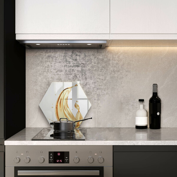 Skärbräda glas sexhörning Olivolja