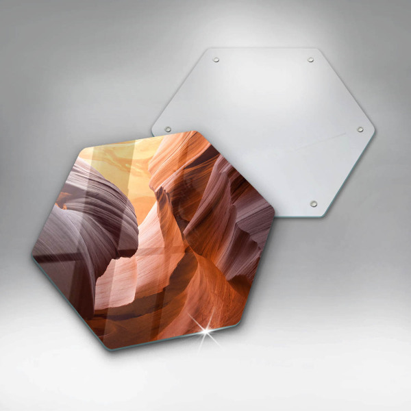 Skärbräda glas sexhörning Grand Canyon