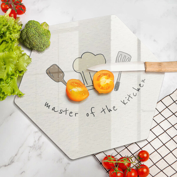 Skärbräda glas sexhörning Kökets mästare