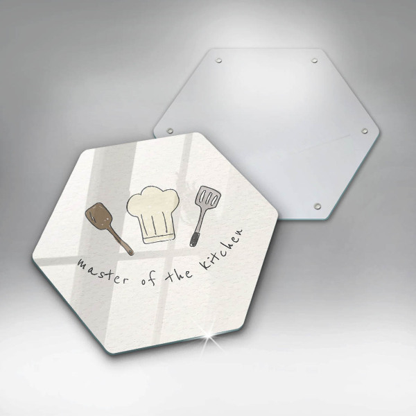 Skärbräda glas sexhörning Kökets mästare