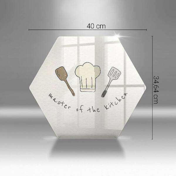 Skärbräda glas sexhörning Kökets mästare