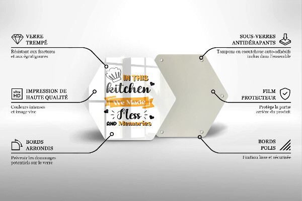 Skärbräda glas sexhörning I det här köket skapade vi oreda och minnen