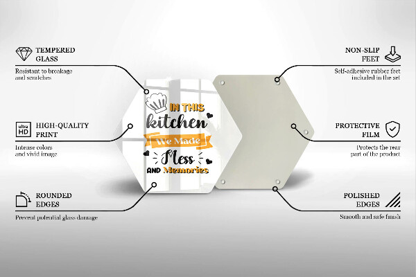 Skärbräda glas sexhörning I det här köket skapade vi oreda och minnen