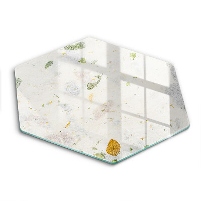 Skärbräda glas sexhörning Fallande löv