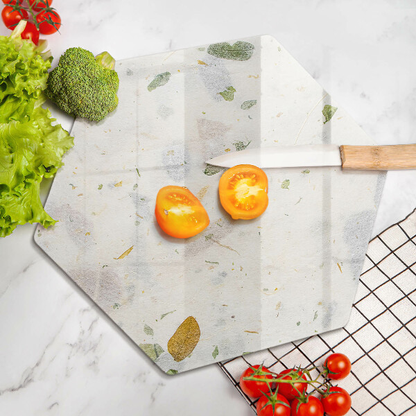 Skärbräda glas sexhörning Fallande löv