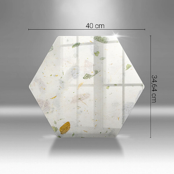 Skärbräda glas sexhörning Fallande löv