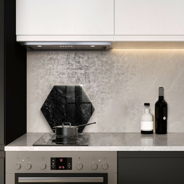 Skärbräda glas sexhörning Elegant marmor