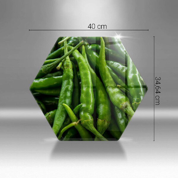 Skärbräda glas sexhörning Ärtskidor