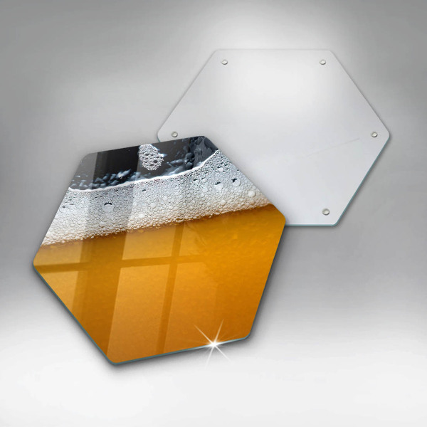 Skärbräda glas sexhörning Drick ölskum