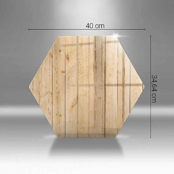 Skärbräda glas sexhörning Ömtåliga träskivor