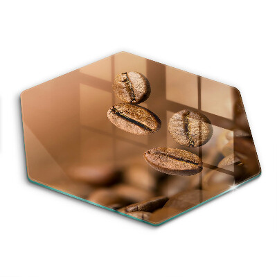 Skärbräda glas sexhörning Kaffebönor