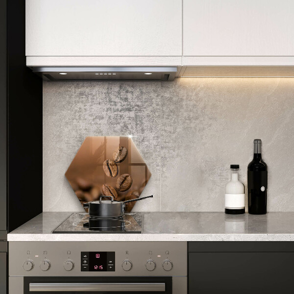 Skärbräda glas sexhörning Kaffebönor